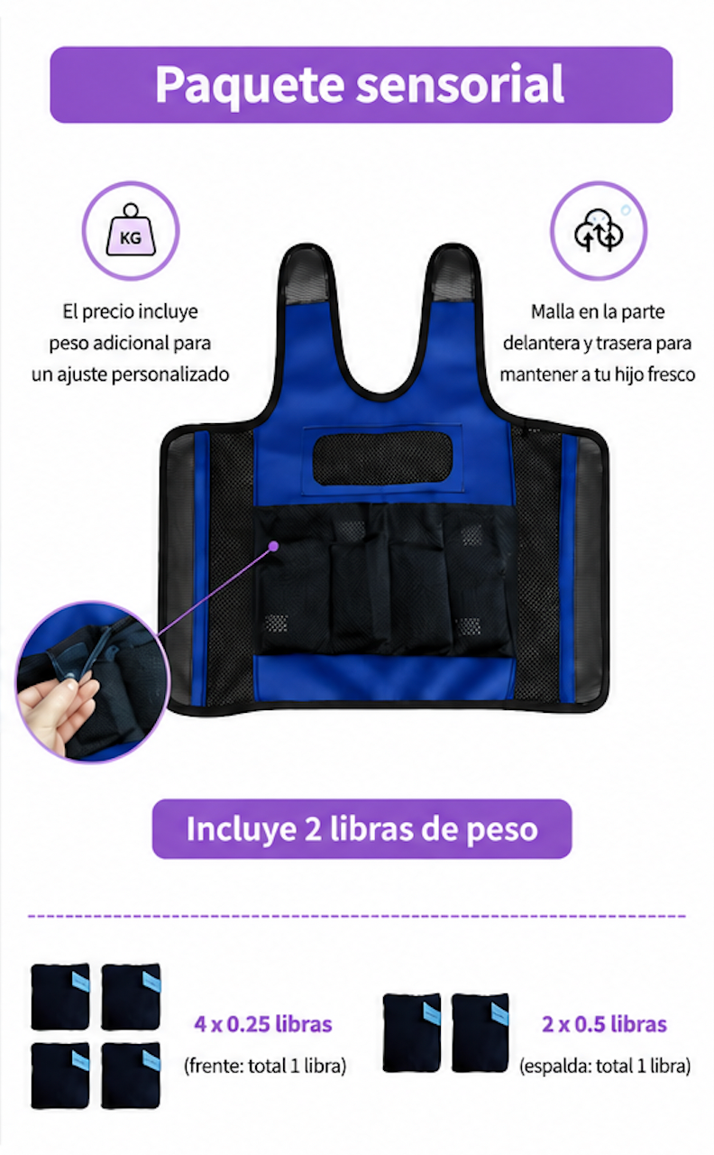 Chaleco Sensorial con Peso y Compresión