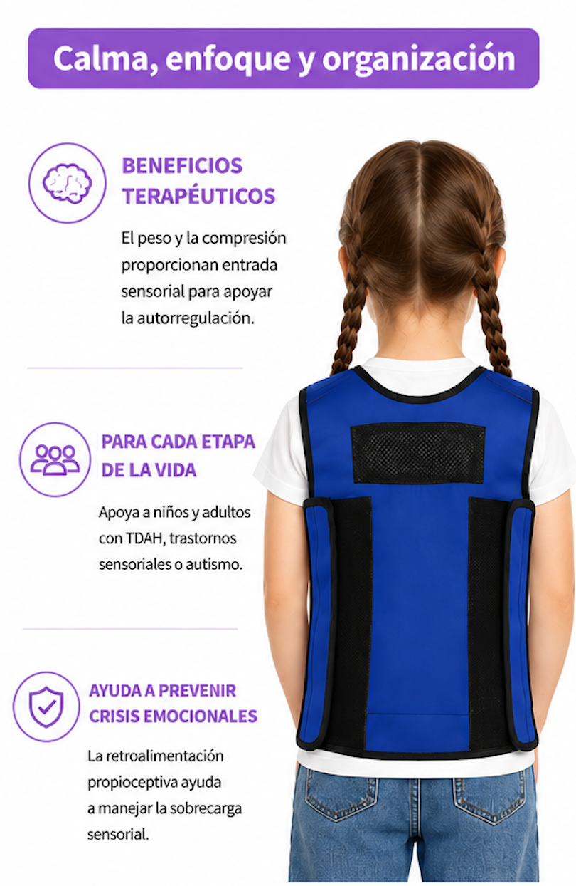 Chaleco Sensorial con Peso y Compresión